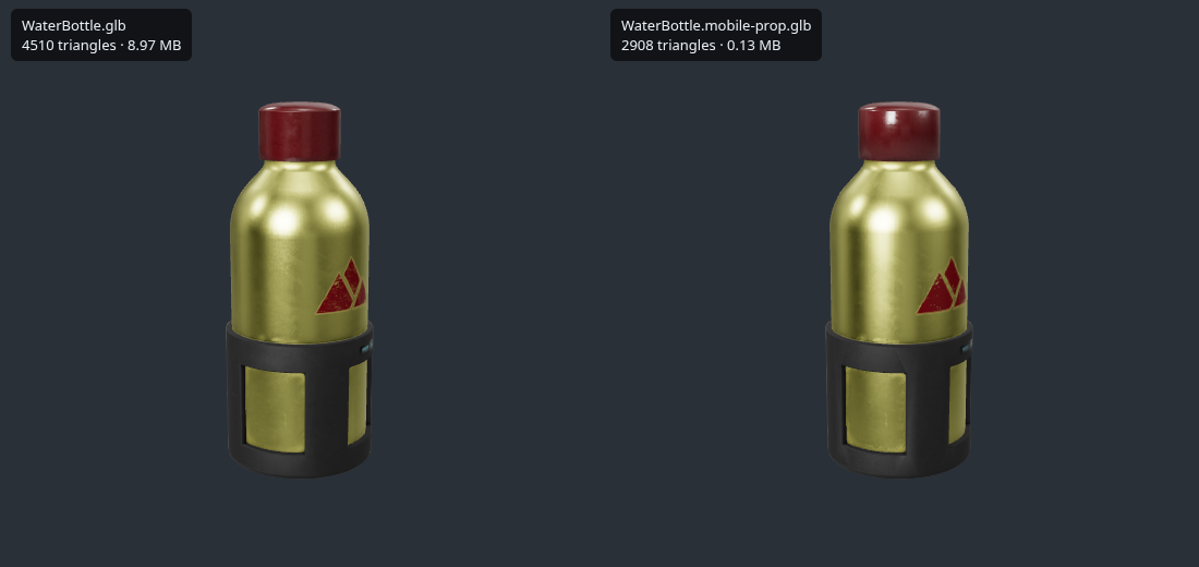 Multi-view to Web-ready 3D Asset